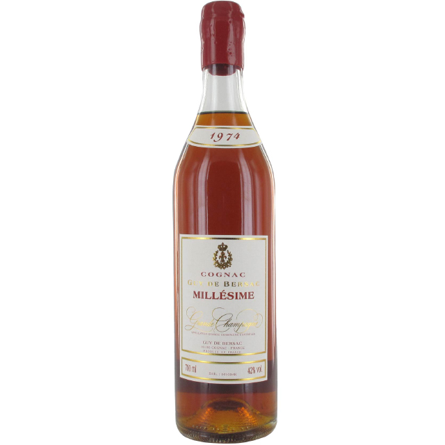 COGNAC "Grande Champagne",AOC 1er cru,42°,Guy de Bersac